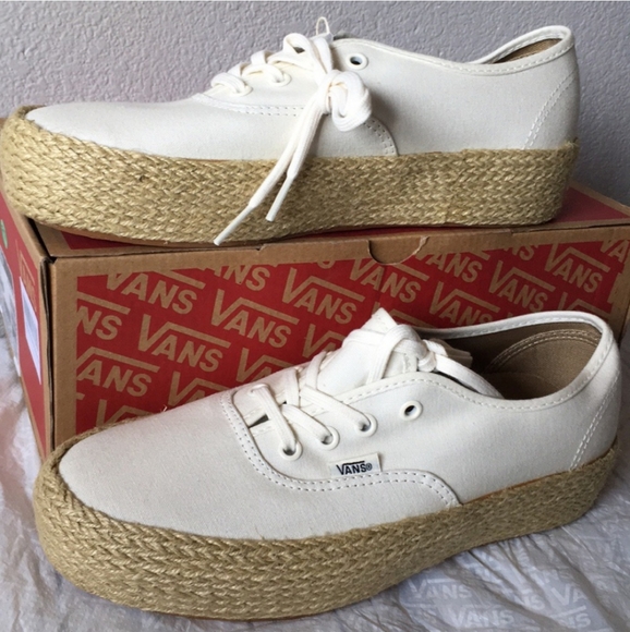vans authentic platform espadrille